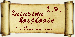 Katarina Moljković vizit kartica